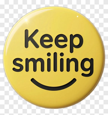 Keep Smiling Button PNG