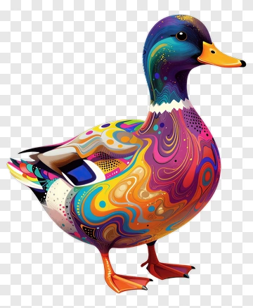 Colorful Duck PNG