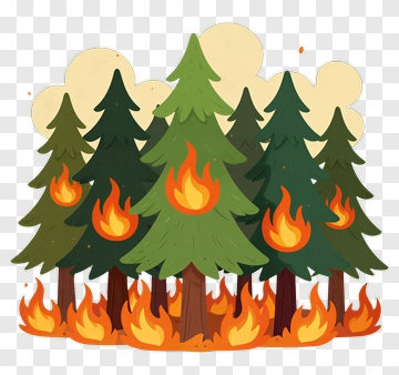 Cartoon Forest Fire PNG