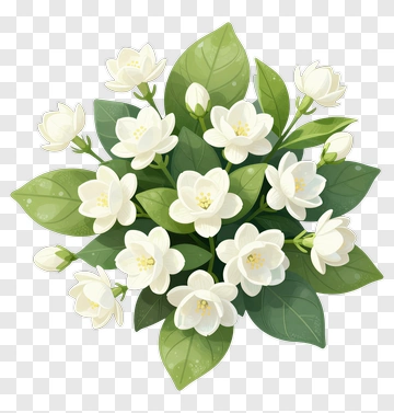 White Flower Bouquet PNG