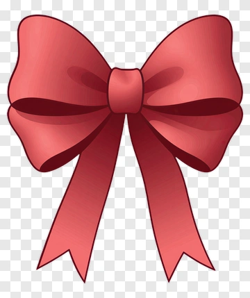 Red Ribbon Bow PNG