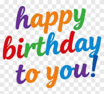 Happy Birthday To You PNG