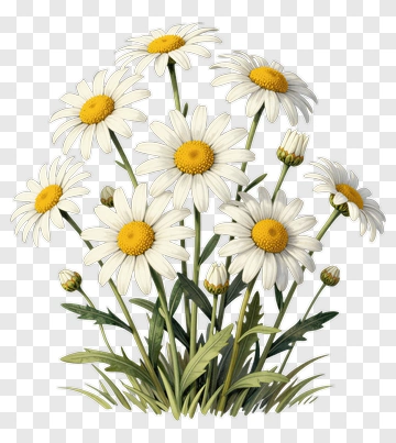 Daisy Flower Bouquet PNG