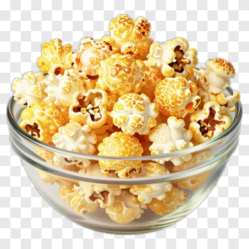 Bowl Of Popcorn PNG
