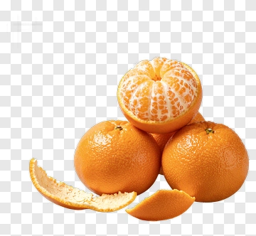 Stack Of Oranges With One Peeled PNG
