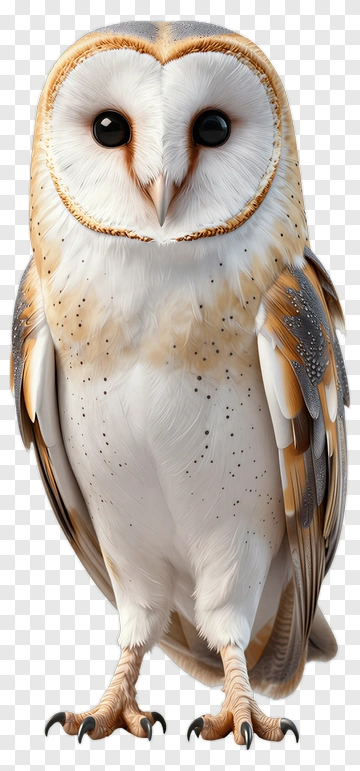 Realistic Barn Owl PNG