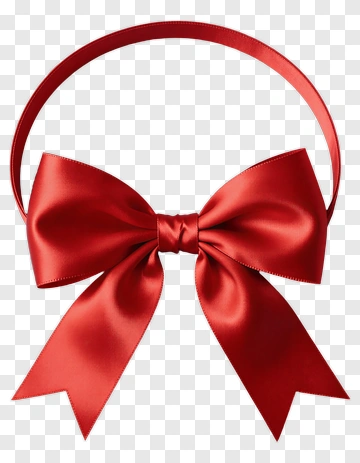 Red Ribbon Bow PNG