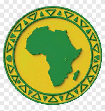 Africa Map With Decorative Border PNG