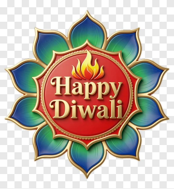 Happy Diwali Greeting Card Design PNG