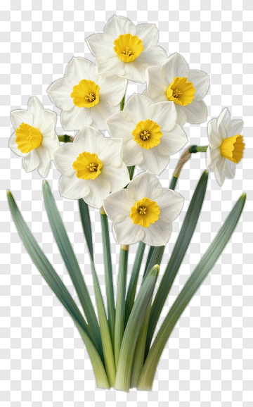 Daffodil Flower Bouquet PNG