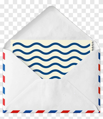 Envelope With Decorative Letter Inside PNG