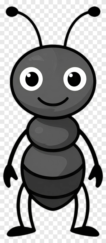 Cartoon Ant Character PNG
