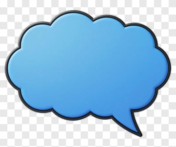 Blue Speech Bubble PNG