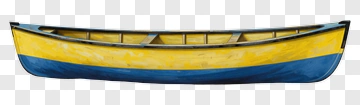 Yellow And Blue Canoe PNG