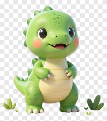 Cartoon Dinosaur Standing PNG