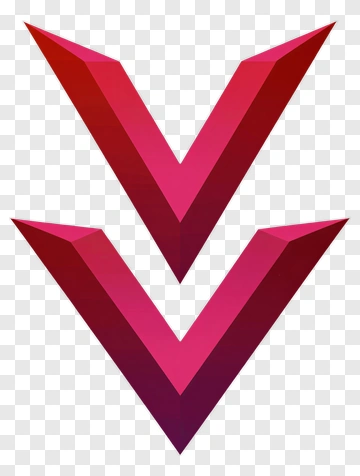 Red And Pink V Shapes PNG