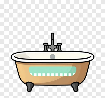 Cartoon Bathtub PNG