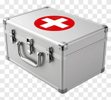 Silver First Aid Kit PNG