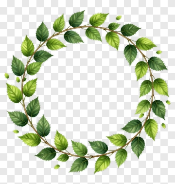 Green Leaf Wreath PNG