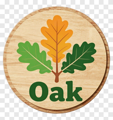 Colorful Oak Leaves On Wooden Background PNG