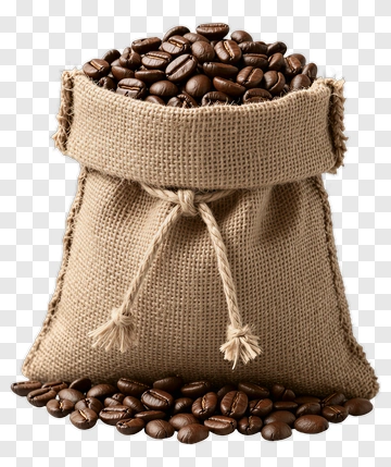 Coffee Sack Filled With Beans PNG