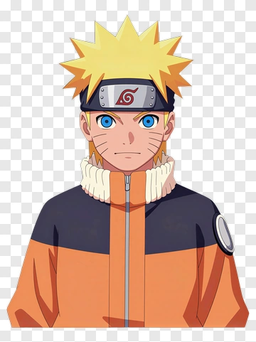 Naruto Uzumaki Character Portrait PNG