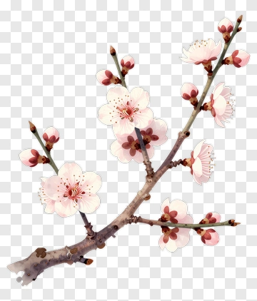 Cherry Blossom Branch PNG