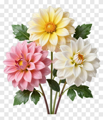 Colorful Flower Bouquet PNG