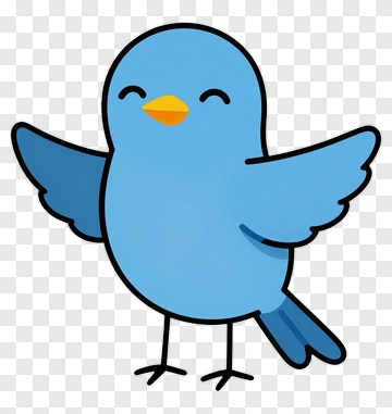 Cartoon Blue Bird PNG
