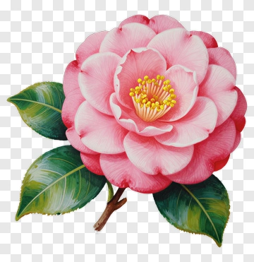 Pink Camellia Flower PNG