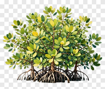 Colorful Mangrove Tree PNG