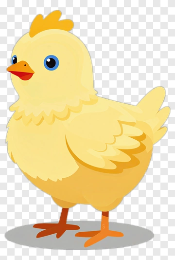 Cartoon Yellow Chick PNG