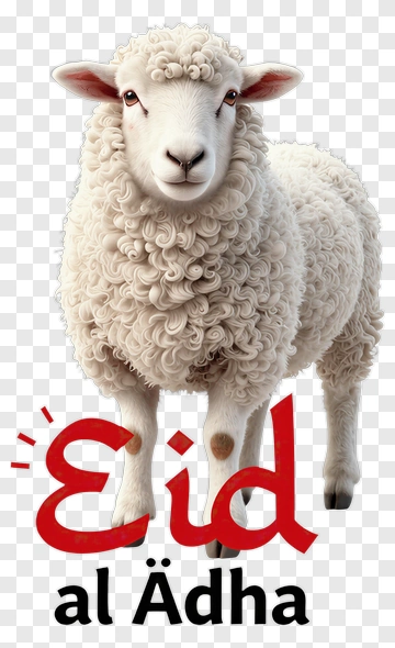 Cartoon Sheep For Eid Al-Adha PNG
