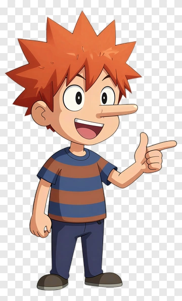 Cartoon Boy Pointing And Smiling PNG