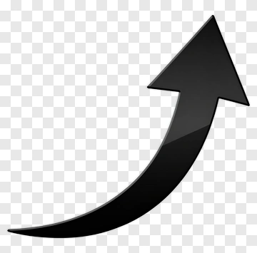 Black Upward Arrow PNG