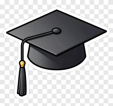 Black Graduation Cap PNG