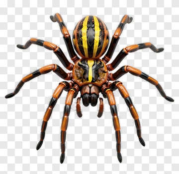 Realistic Tarantula Spider PNG