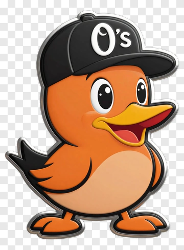 Cartoon Bird Wearing A Cap PNG