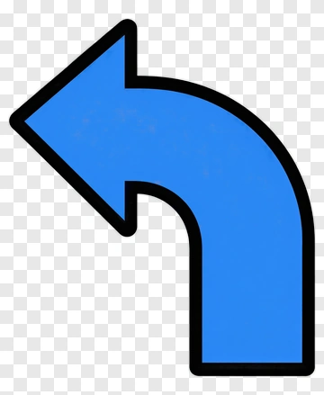 Blue Left Arrow PNG