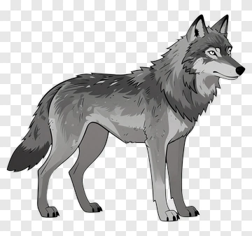 Cartoon Wolf PNG