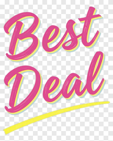 Best Deal Text Design PNG