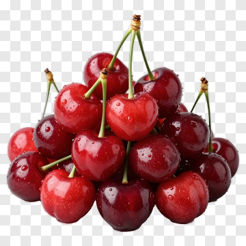 Fresh Red Cherries PNG