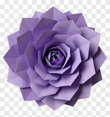Purple Paper Flower PNG