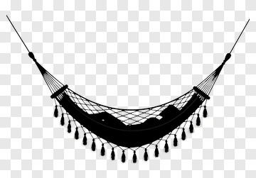 Hammock With Decorative Fringe PNG