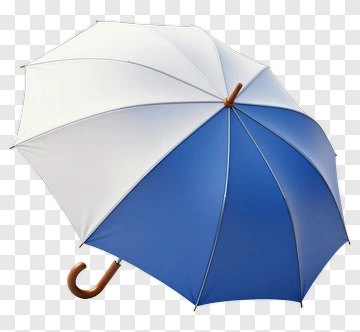 Blue And White Umbrella PNG