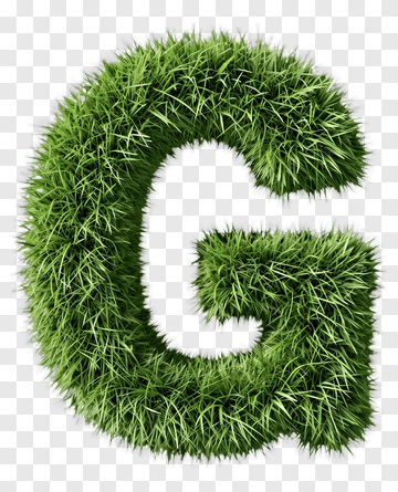 Grass Letter G PNG
