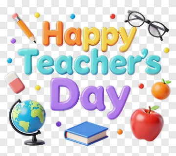 Happy Teacher's Day Celebration PNG