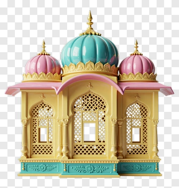 Colorful Decorative Pavilion PNG