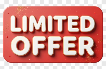 Limited Offer Sign PNG