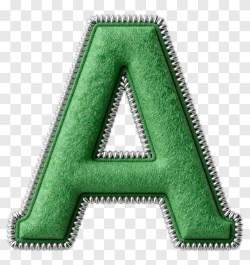 Felt Letter A With Silver Trim PNG